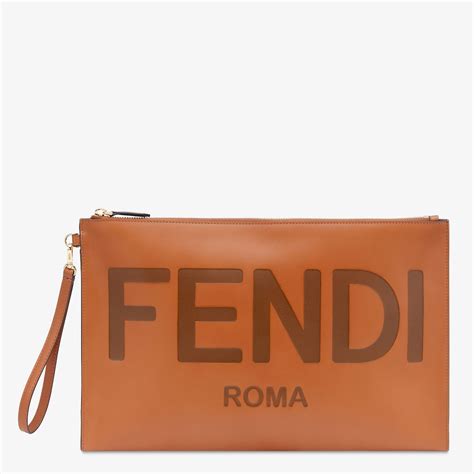 fendi bag bug pouch|fendi flat pouch large.